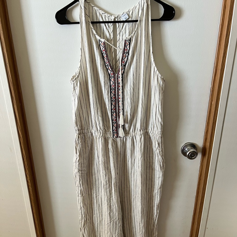 Old Navy cream jumpsuit